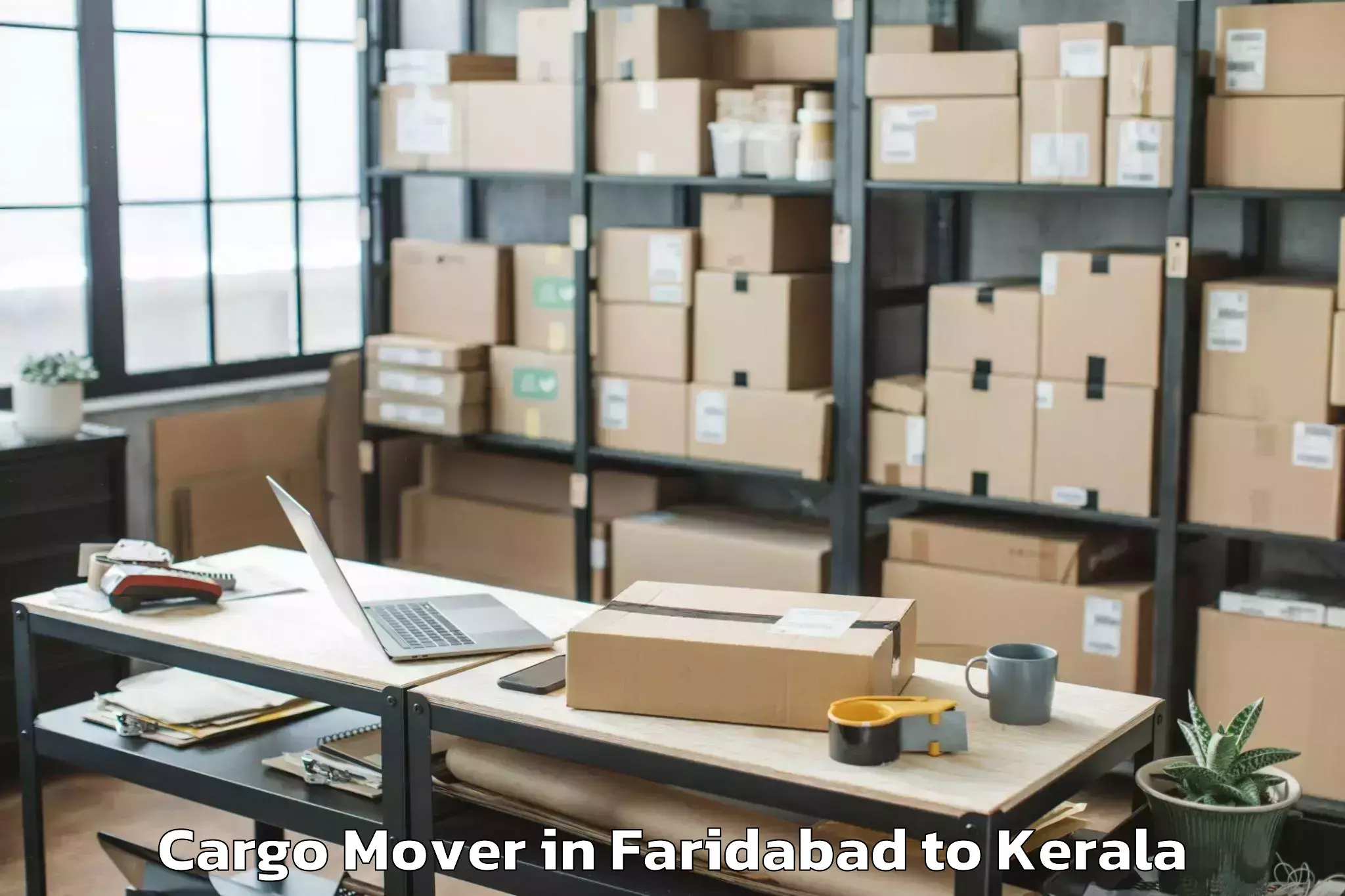 Trusted Faridabad to Thiruvananthapuram Airport Trv Cargo Mover